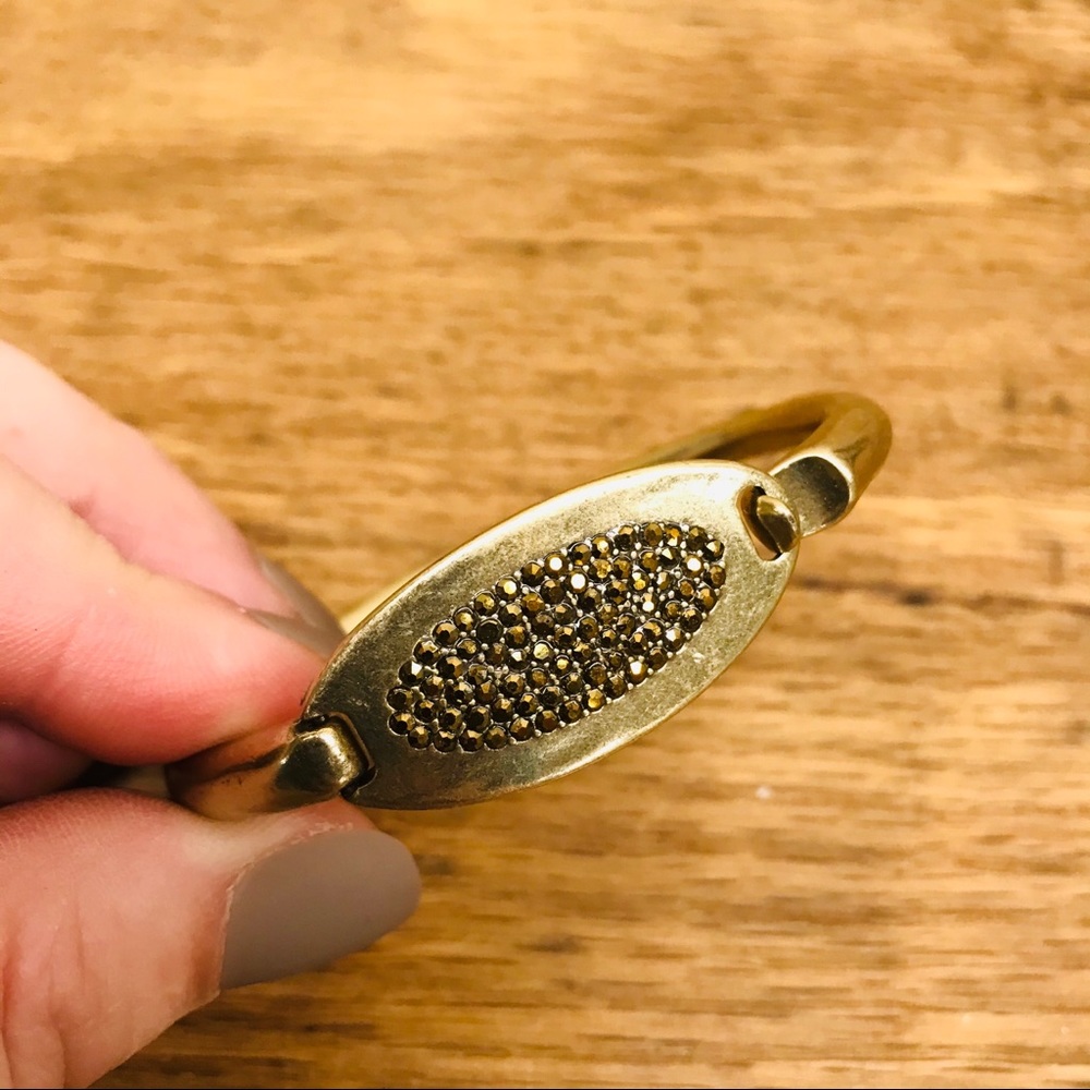 Lucky Brand Bracelet Brushed Brass w/ Sparkle - Picture 2 of 7